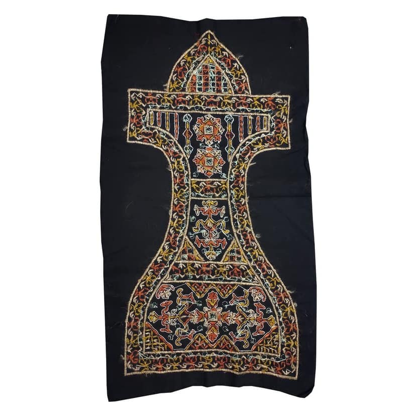 Garvi Gurjari (A Gujarat Govt Enterprise) Multicolor Hand Embroidered Yoke (GGCMEP15) view 4