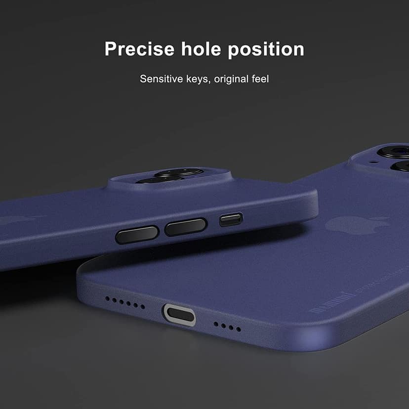 Memumi Ultra Slim 0.3mm Back Cover Case for Apple iPhone 14 Plus - Blue view 2