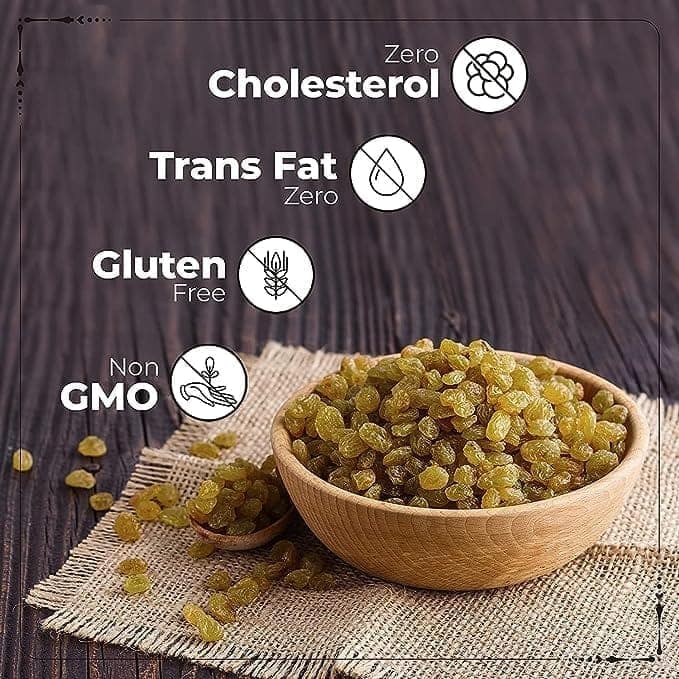 Bazana Premium Green Raisins 250g | Dried Kishmish | Pitted Kismis | Munakka Dry Fruits | Delicious & Healthy Snack view 5