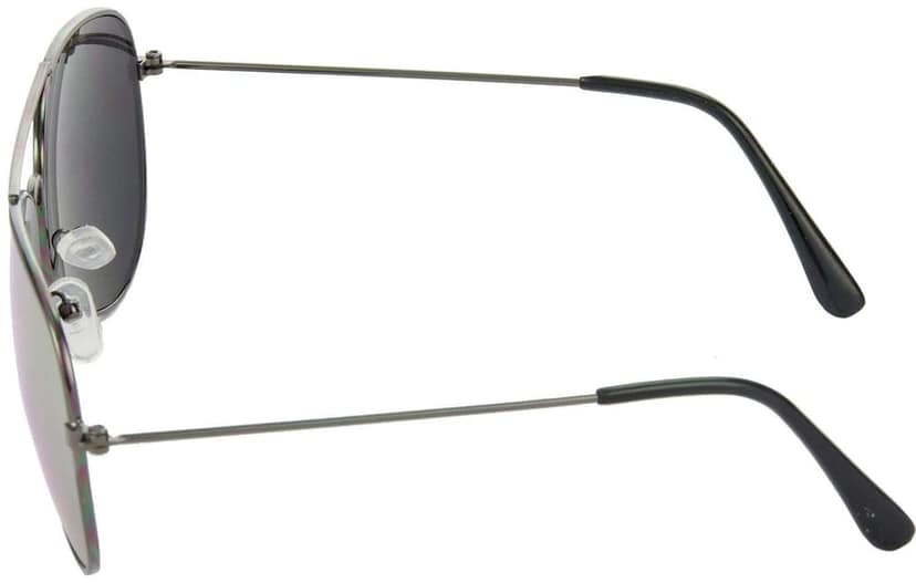 Hrinkar Men Pilot Sunglasses Grey & Brown Frame, Yellow & Brown Lens (Medium) - Pack of 2 view 4