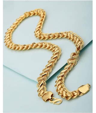 KRIMO Gold Plated Alloy Chain ( Pack of 1 )