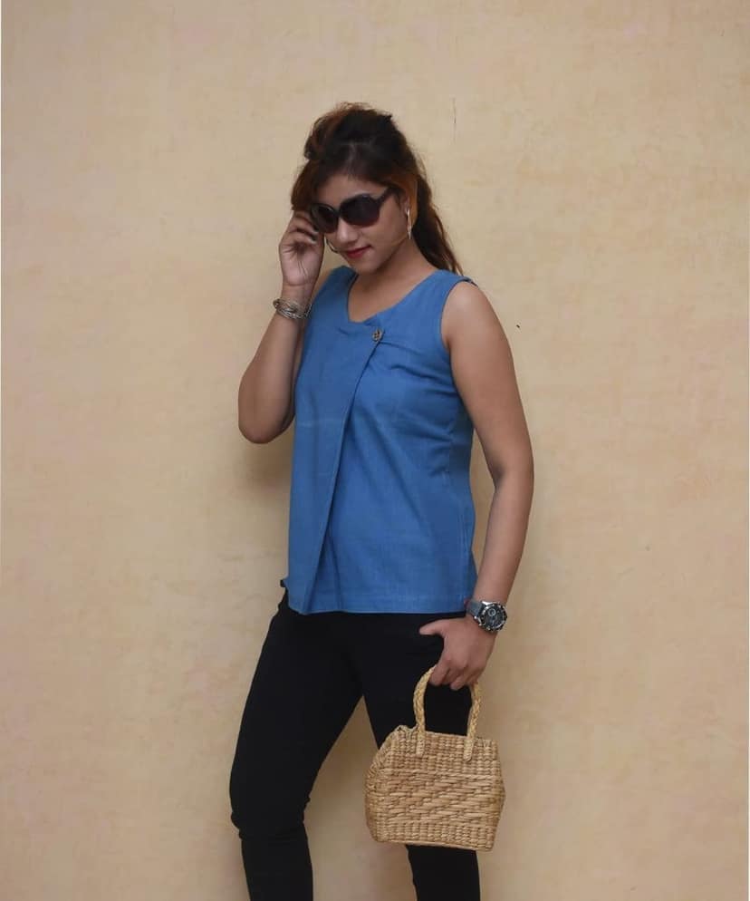 Bobby Handwoven Organic Cotton Tank Top view 4
