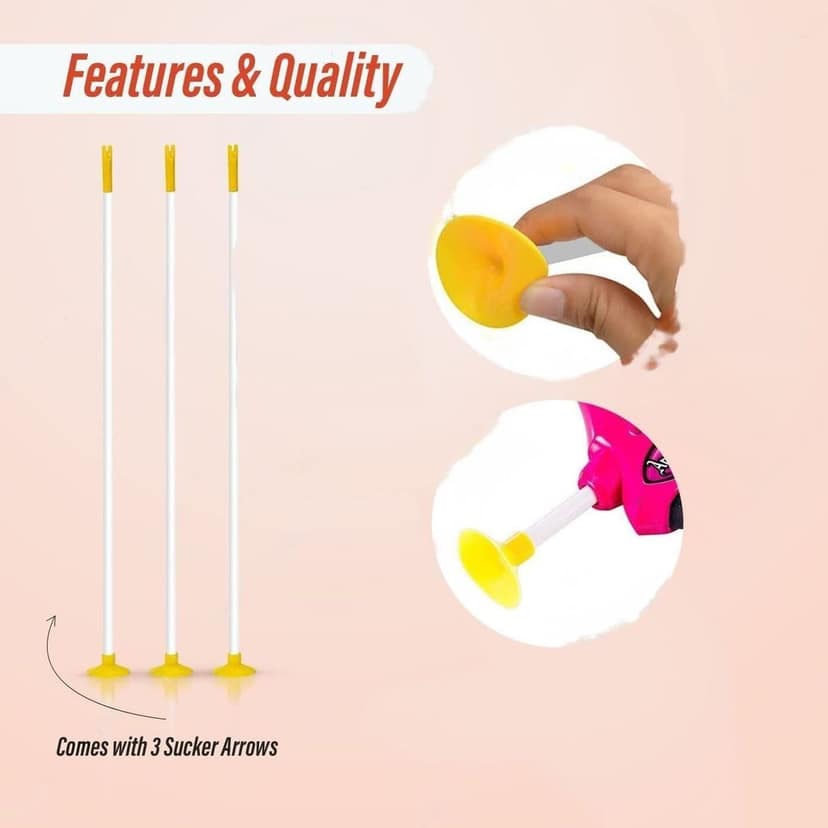Planet Of Toys Archery Set for Kids Bow and Arrow Toys for Boys | Outdoor Sports Bow Arrow Dhanush Baan Target Game for Kids view 2
