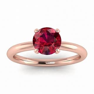 CEYLONMINE Natural Ruby/ manik ring original & lab certified gemstone ruby (chunni) gold plated ring for unisex
