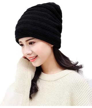Bolax Pack of 1 Woollen Men's Cap ( Black )