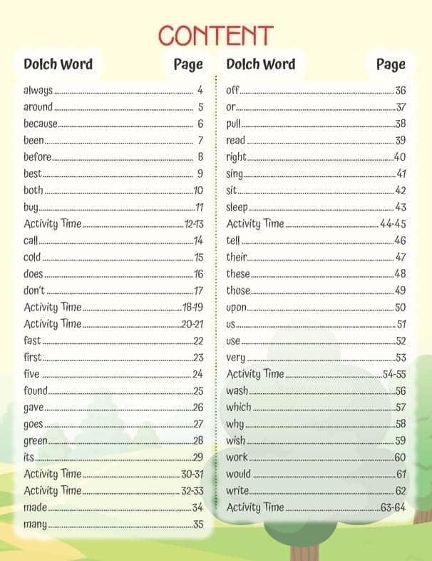 Dolch Sight Words Level 4- Simple Words and Activities for Beginner Readers [Paperback] Dreamland Publications view 2