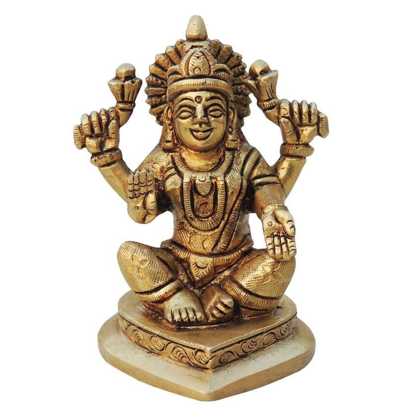 Brass Showpiece Laxmi Ji God Idol Statue (BSMAS1336 L) view 2