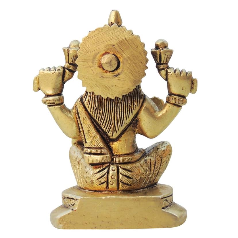 Brass Showpiece Laxmi Ji God Idol Statue (BSMAS1336 L) view 3
