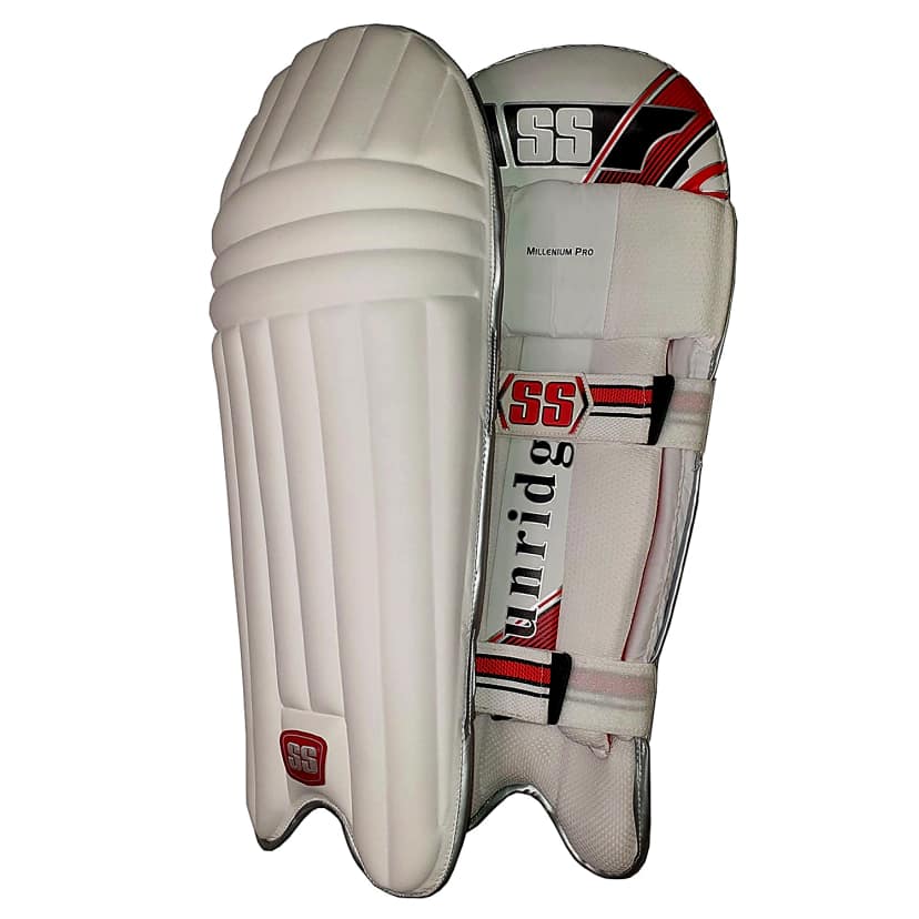 SS Millennium Pro Cricket Batting Leg Guard (Size - MENS) by Total Sporting And Fitness Solutions Pvt Ltd
