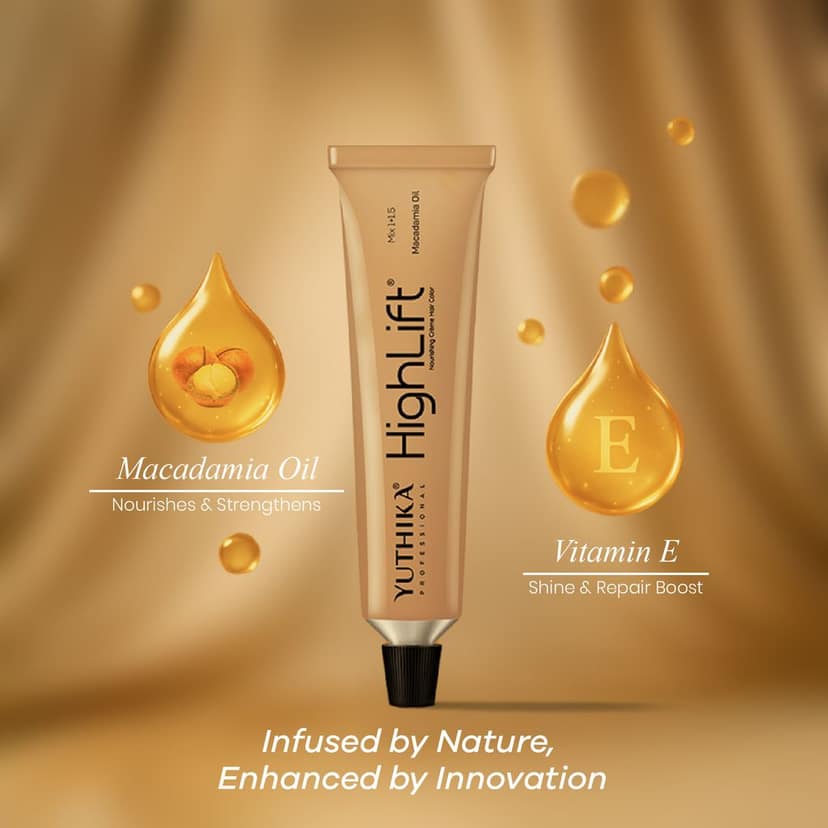 Yuthika Professional High Lift Creme Hair Colour 12.1 Very Light Ash Brown 50g, Permanent Hair Color for Women & Men view 4