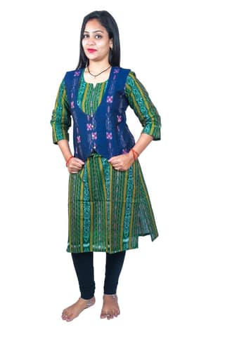 GHL � GUENDICHA HAAT LLP Sambalpuri Certified Handloom Women's Pure Cotton Jacket