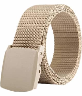 Zoro - Beige Nylon Men's Casual Belt ( Pack of 1 )