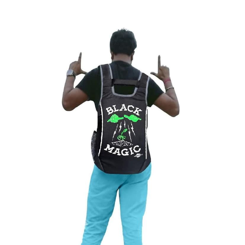 Right Choice Stylish tuff Quality College School Casual Backpack Bags (Trick or Treat Black Magic) view 6