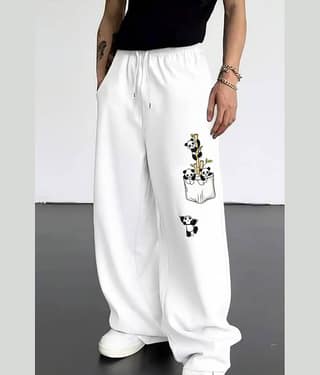 Deslizar White Blended Men's Trackpants ( Pack of 1 )