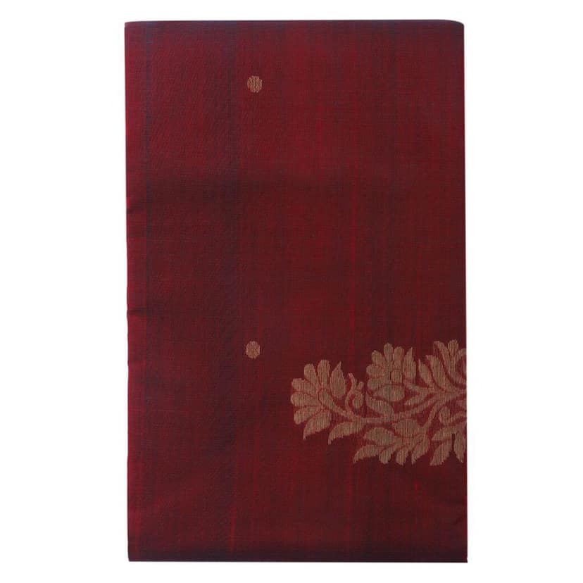 HANDLOOM CHANDERI 03 PCS TRADITIONAL SUIT (SKU - 1RC204110621 Suit 2) view 3