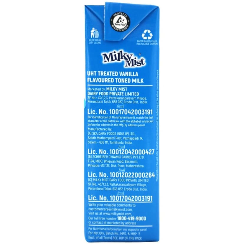 Milky Mist Milkshake Vanilla, 180Ml view 2