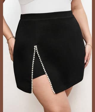 Addyvero Polyester Skorts - Black Single