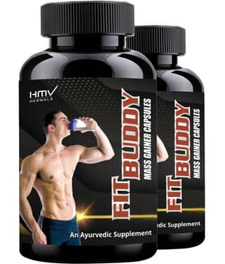 Hmv Herbals Fit Buddy Muscle Gainer Herbal Capsule 60 No.S Pack of 2