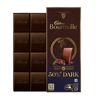 Cadbury Bournville Rich Cocoa - 50% Dark Chocolate Bar, 80 g