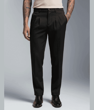 VILLAIN Regular Men's Formal Trouser - Black ( Pack of 1 )