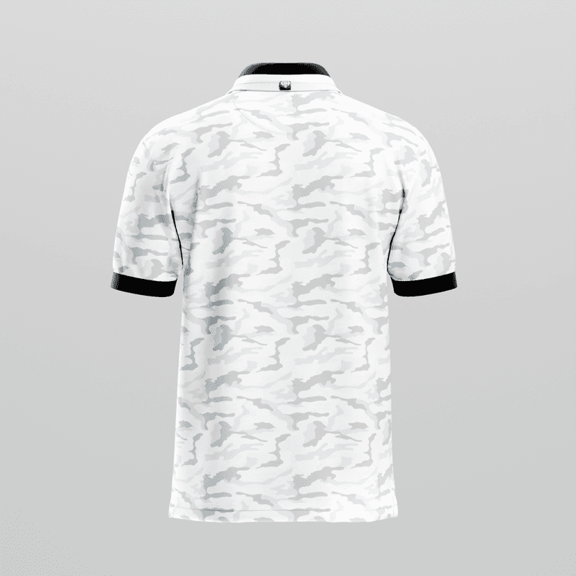 AH White Camo Golf Polo view 3