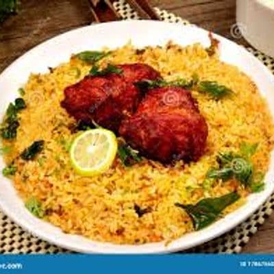 Veg Fried Rice With Chicken Kabab (4 Pcs)