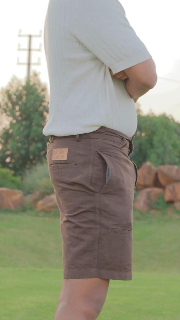 Johnny Gorkha Men's Golf Shorts | Blend of Hemp and Cotton Fabric view 3