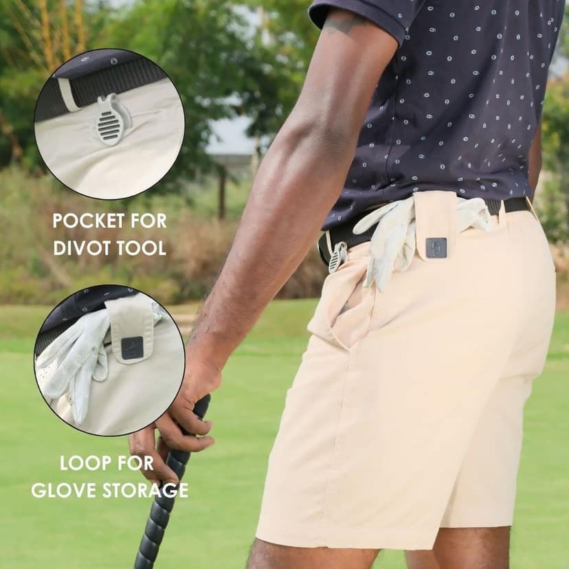 Johnny Gorkha Men's Golf Shorts | Blend of Hemp and Cotton Fabric view 5