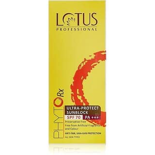 Lotus Professional Sunscreen - Spf 70 Pa+++ Phyto Rx Ultra Protect Sunblock Spf 70 Pa+++, 50G (50 G)
