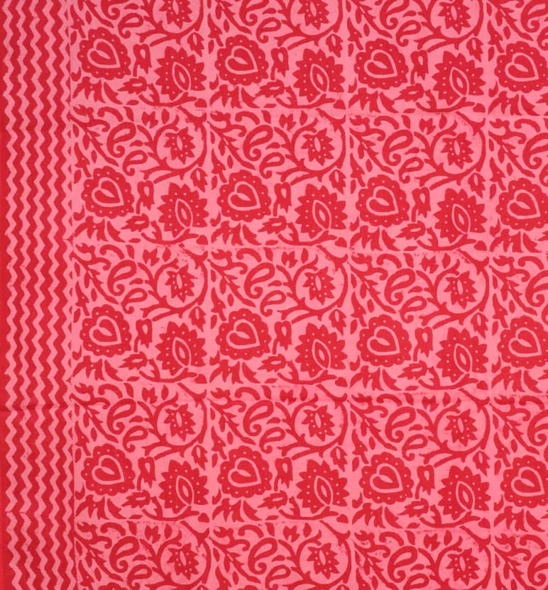 Handcrafted Dabu Print Cotton Dress Material – 3 Piece Set view 3