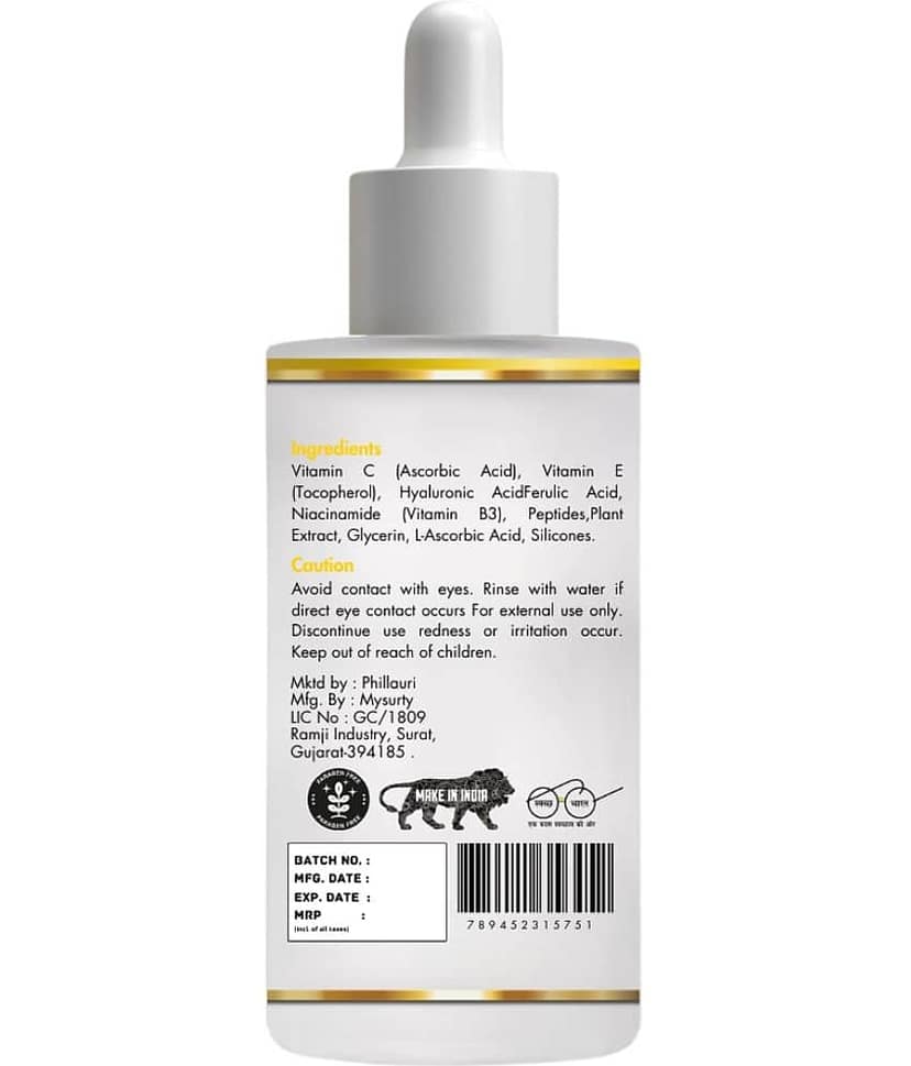 Phillauri Face Serum Vitamin C Deep Nourishment For All Skin Type ( Pack of 2 ) view 2