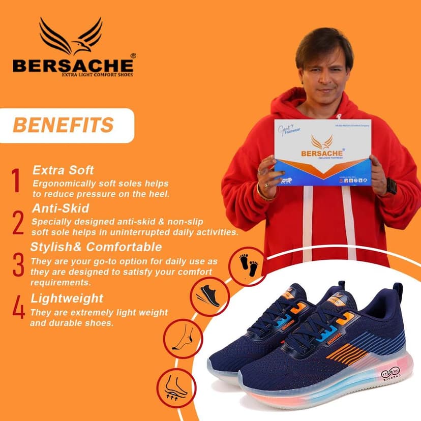 Bersache Premium Sports ,walking,Gym,cricket, Trending Running Shoes For Men's view 2