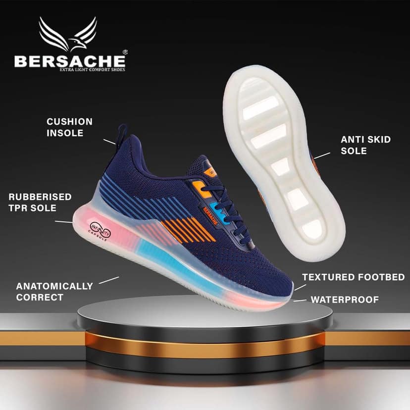 Bersache Premium Sports ,walking,Gym,cricket, Trending Running Shoes For Men's view 5