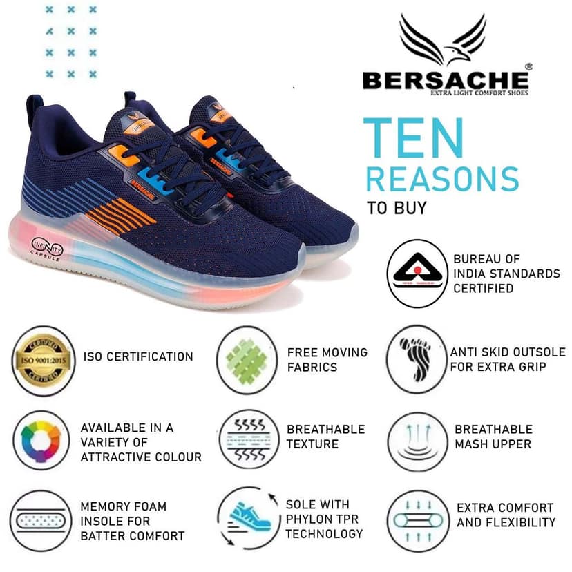 Bersache Premium Sports ,walking,Gym,cricket, Trending Running Shoes For Men's view 7