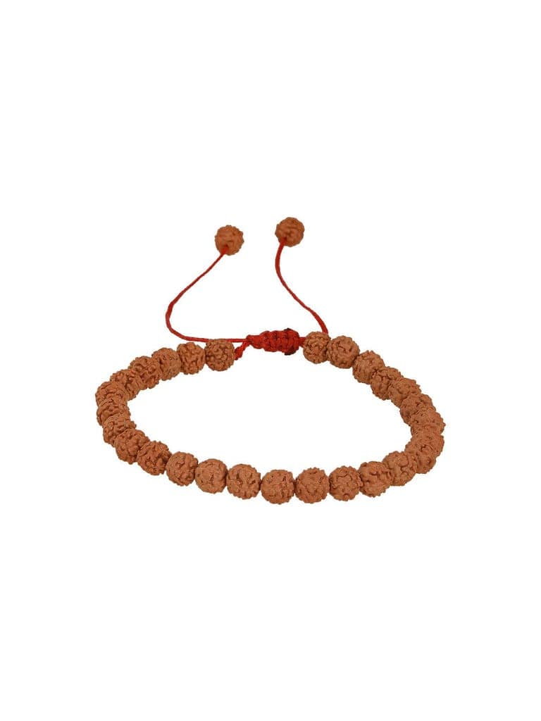 Authentic 5 Mukhi Rudraksha Bracelet with Adjustable Red Thread view 6