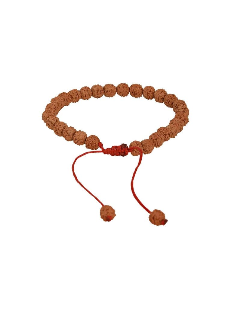 Authentic 5 Mukhi Rudraksha Bracelet with Adjustable Red Thread view 7