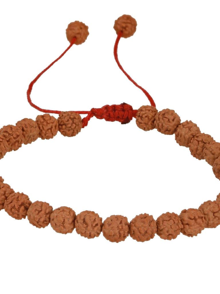 Authentic 5 Mukhi Rudraksha Bracelet with Adjustable Red Thread view 8