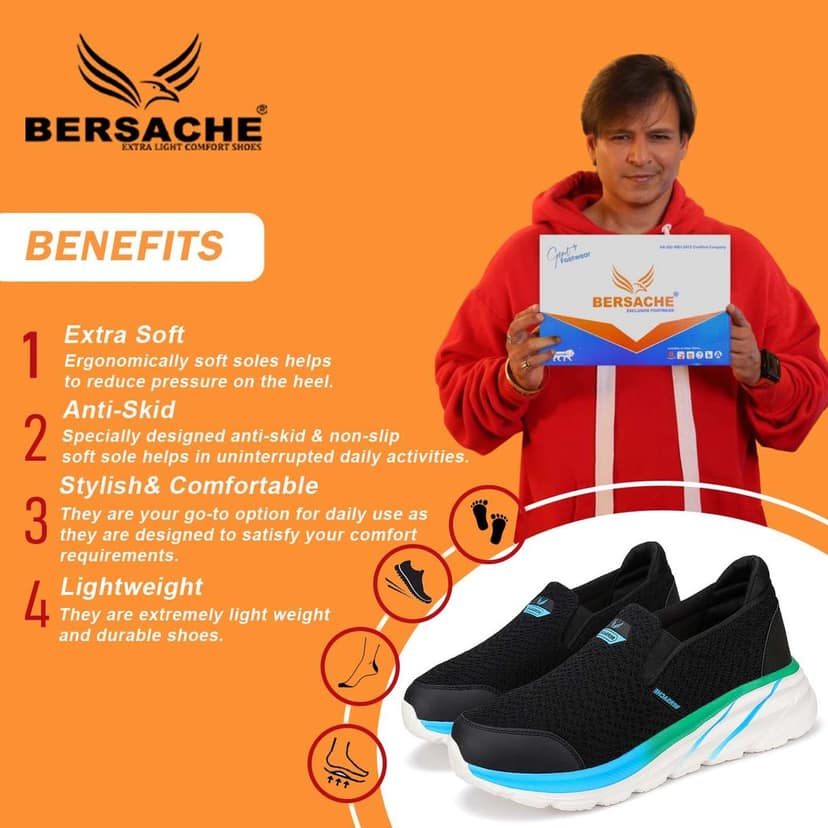 Bersache Sneaker, Loafers ,Casual With Extra Comfort Sneakers For Men's view 2