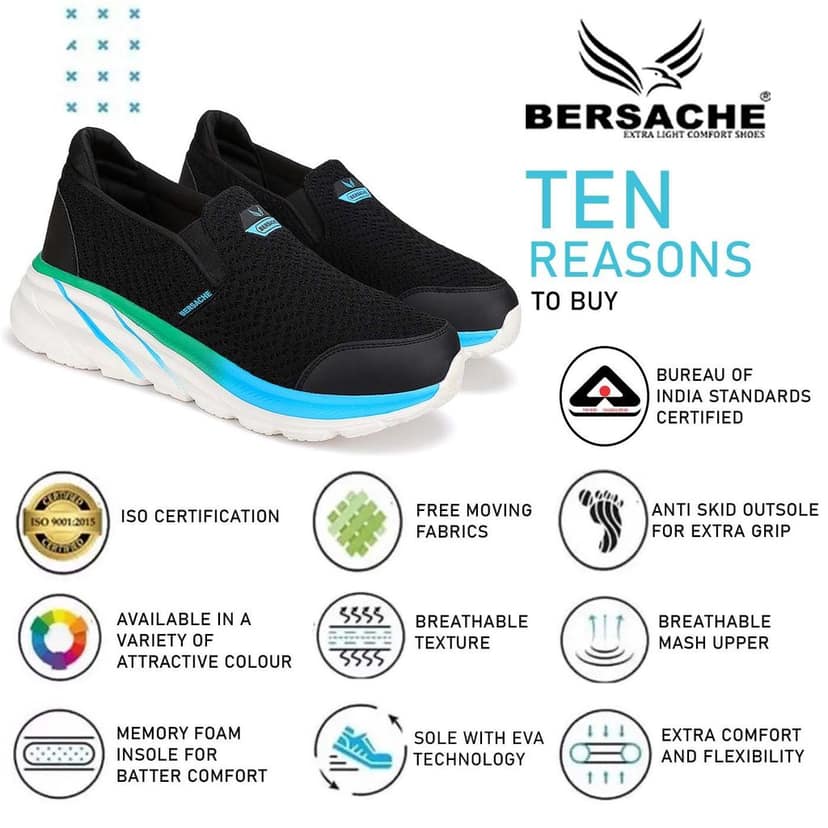 Bersache Sneaker, Loafers ,Casual With Extra Comfort Sneakers For Men's view 5