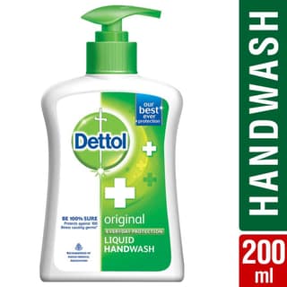 DETTOL ORIGINAL LIQUID HAND WASH PUMP 200 ML