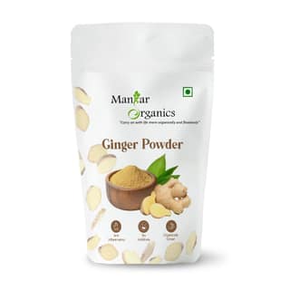 ManHar Organics Ginger Powder 100gm | Natural & Pure | Aromatic Dry Adrak Powder for Cooking & Wellness | No Additives