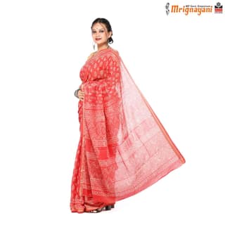 HANDLOOM COTTON SAREE WITH BLOUSE (SKU - 3I0101260522,SAREE-1150)