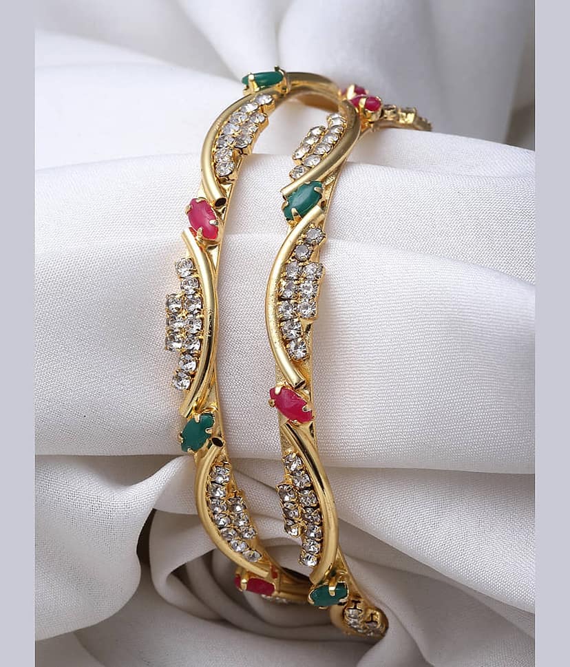 Sukkhi Multicolor Bangle Set ( Pack of 2 )