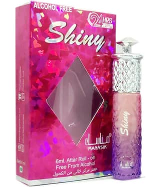 MANASIK SHINY PINK Concentrated Attar Roll On 6ml .