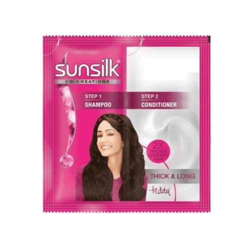 Sunsilk Thick & Long Shampoo & Conditioner Twin Sachet 11ml