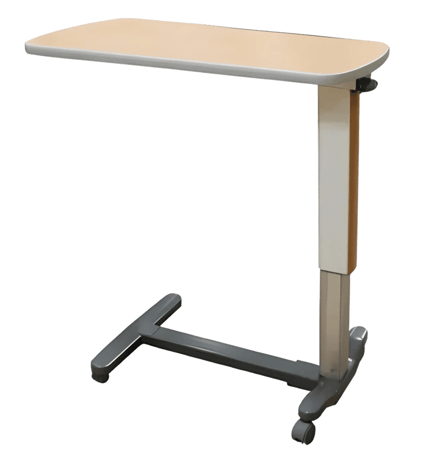 ADJUSTABLE BED SIDE TABLE - GAS SPRING