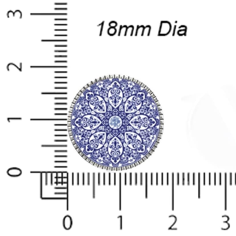 The Smart Buttons - Shirt Button Cover Cufflinks for Men - Ritual Mandala Design Pattern view 6