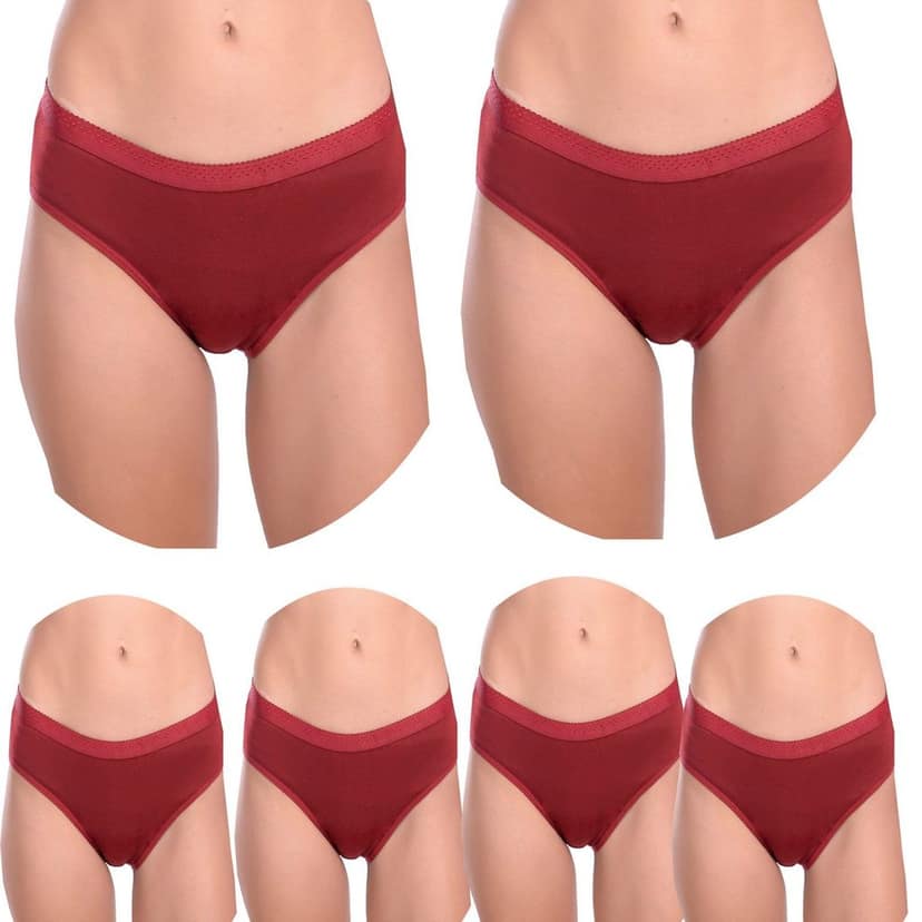 Cotton Full Coverage Hipster Panties Pack 6 view 5