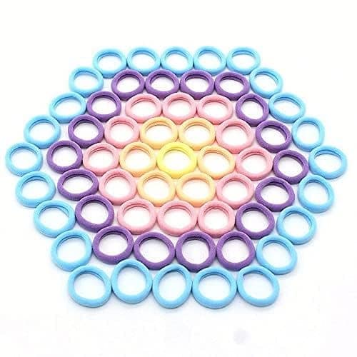Hair Ponytail Holder Soft Non Slip Tight Stretchable Rubber Bands for School Girls/Women, Buns, Hair tie (Pack of 30) view 2