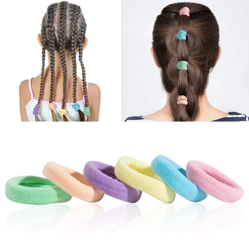 Hair Ponytail Holder Soft Non Slip Tight Stretchable Rubber Bands for School Girls/Women, Buns, Hair tie (Pack of 30) view 6